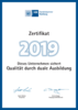 take-e-way Ausbildungszertifikat 2019