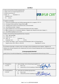 take-e-way Zertifikat Entsorgungsfachbetrieb